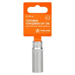 Головка торцевая 1/4" шестигранная 13мм глубокая пласт.подвес (AT-S14-18)