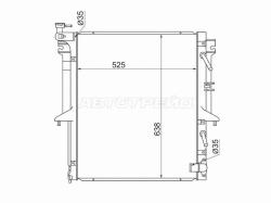 Радиатор Mitsubishi L200 07-16 / Pajero Sport 08-17