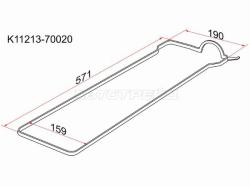 Прокладка клапанной крышки TY 1G-FE 88-98