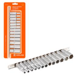 Набор головок 3/8" шестигранных глубоких 13пр. (6-19мм) (AT-13-28)