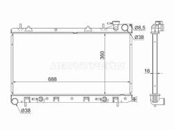Радиатор Subaru Forester 02-08