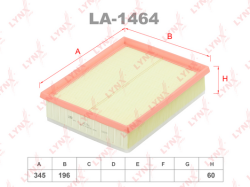 Фильтр воздушный RENAULT LAGUNA 1.5D/2.0D LA-1464