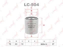 Фильтр масляный VAG 2.0 BiTDI 09- LC-504