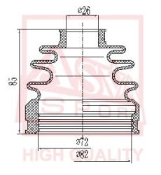 Шрус внутренний правый 35x50x27 MITSUBISHI OUTLANDER CW# 2006-2012 mtir-cw5