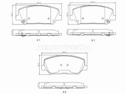 Колодки тормозные (Спереди) Kia Ceed 12-18 / Cerato 13-21 / Optima 10-18 / Opel Astra 09-12 / Insign