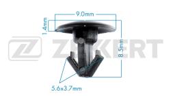 Клипса крепёжная Mazda Nissan (миним. кол-во заказа 10 шт) be-2676