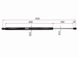 Амортизатор крышки багажника Toyota Highlander 13-20 (Справа=Слева)