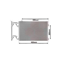 Радиатор кондиционера RENAULT CLIO II (01-)