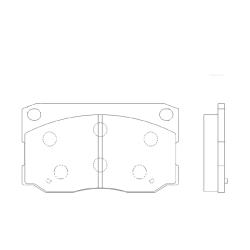 Колодки тормозные дисковые HYUNDAI MIGHTY II GK0482 gk0482