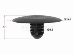 Клипса капота FORD (1 шт.)