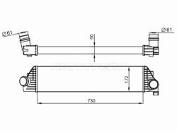 Интеркулер RENAULT MASTER /OPEL MOVANO/NISSAN NV400 10-
