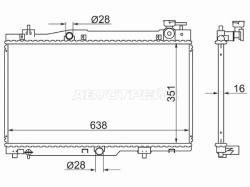 Радиатор Chery indiS S18D 11-16 / QQ6 S21 06-11
