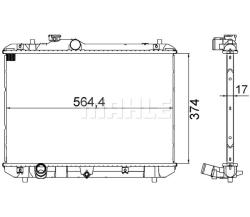 Радиатор охлаждающей жидкости SUZUKI SWIFT III 2005- cr1194000s