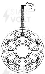 Узел щеточный стартера для а/м Mercedes-Benz Sprinter W903 (00-) 2.1CDI (VBS 1501)