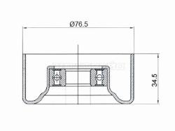 Ролик приводного ремня натяжителя HONDA ACCORD VII 2,0-2,4 03-/CIVIC 2,0 01-05/CR-V II-III 2,0-2,4 0