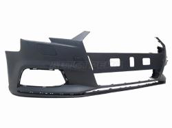 Бампер передний Audi A3 16-19 (Под омыватели фар/ С отверстием под крюк/ 4D SED)