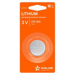 Батарейка CR1616 3V для брелоков сигнализаций литиевая 1 шт. (CR1616-01)