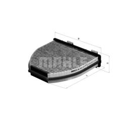 Фильтр салонный (угольный) lak413