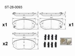 Колодки тормозные (Спереди/ С монтажным комплектом) Hyundai Sonata 19-23 / Tucson 21-