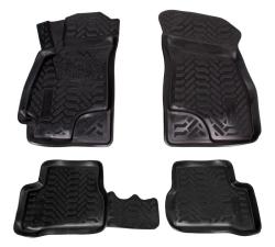 AIRLINE ACM-PS-88 Ковры для Hyundai Accent II (00-12), 4 шт., выс.борт, 3D с подпятником, ТЭП, черн.