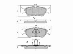 Колодки тормозные (Сзади) Mercedes-Benz Sprinter 95-06 / Sprinter classic RUS 13-18 / G-Class 79-18