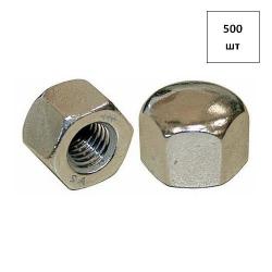 Гайка колпачковая низкая М 6 DIN 917 оц. 500шт FORTLUFT sts021263