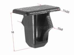 Клипса крепления порога (1 шт.)