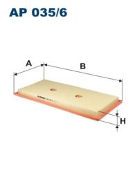 Фильтр воздушный MB W204/212/221 3.5 AP 035/6