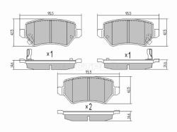 Колодки тормозные (Сзади) Opel Astra 98-13 / Corsa 00-03 / Zafira 99-14 / Astra Family 11-14