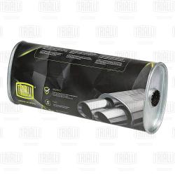 Глушитель универс. (овальный) 131х221 с перф. диффузором L=540, d=50 (алюм. сталь) (EMM 3406)