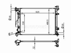 Радиатор Kia K5 15-19 / Optima 10-21