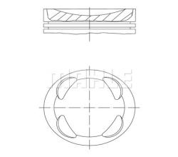 Поршень комплект CITROEN/MINI/PEUGEOT 1.6 77мм 081 PI 00104 000