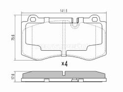 Колодки тормозные (Спереди) Mercedes-Benz E-Class 02-09 / S-Class 05-13 / CL-Class 06-14 / CLS-Class