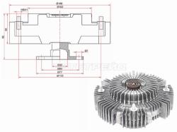 Вискомуфта NISSAN PATHFINDER/NAVARA/FRONTIER/NP300 05- YD25