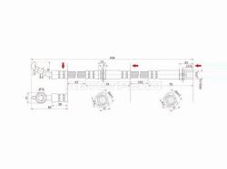 Шланг тормозной передний (Таиланд) TOYOTA HIACE/REGIUSACE 93-95 LH=RH