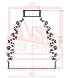 Шрус наружный 35x59 5x28 MITSUBISHI OUTLANDER CW5 2006- mt-cw5