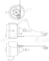 Актуатор турбокомпрессора для а/м Kia Sorento (06-) 2.5D E-4 (BV43) (LTC 0837)