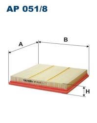 Фильтр воздушный CHEVROLET CRUZE 1.6/1.8/OPEL ASTRA J 1.4/1.6 AP 051/8