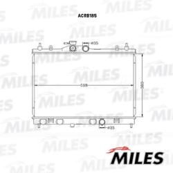 Радиатор NISSAN TIIDA 1.5/1.6/1.8 04- MT паяный acrb185