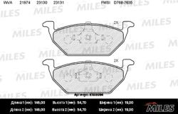 E100054 Колодки тормозные AUDI A3 97>/VW G4/SKODA OCTAVIA 97>09 передние SemiMetallic