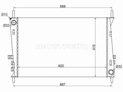 Радиатор Jaguar X-Type 01-07