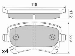 Колодки тормозные (Сзади) Audi A4 00-09 / A6 04-10 / A8 02-10 / Volkswagen Transporter 03- / Audi A6