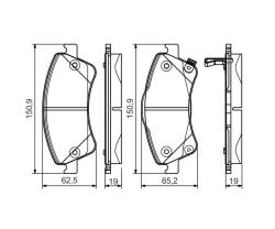 Колодки торм диск к-т 0986495106
