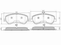 Колодки тормозные (Спереди) Mercedes-Benz E-Class 09-17 / GLK-Class 08-15