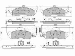 Колодки тормозные (Спереди) Mercedes-Benz M-Class 97-05