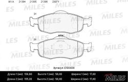 Колодки тормозные FORD SCORPIO 94>98/MONDEO 92>00 без датч.передние SemiMetallic E100409
