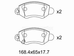 Колодки тормозные (Спереди) Ford Transit 06-14