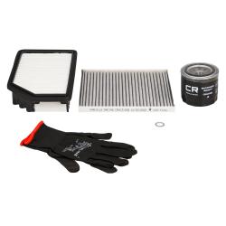 Компл. фильтров для а/м Hyundai Solaris (10-)/Kia Rio (11-) 1.4i/1.6i (масл+возд+салон) (CRKIT1001)