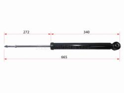 Амортизатор задний NISSAN MARCH/MICRA K13 (2WD) 10-/NOTE 12- LH=RH