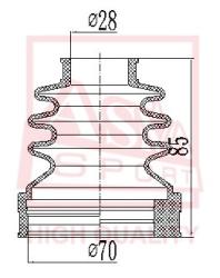 Шрус внутренний правый 23x40x26 FORD FOCUS II 2004< 1 6-1 8 AT/2 0MT MTX75 fdir-f2